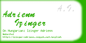 adrienn izinger business card